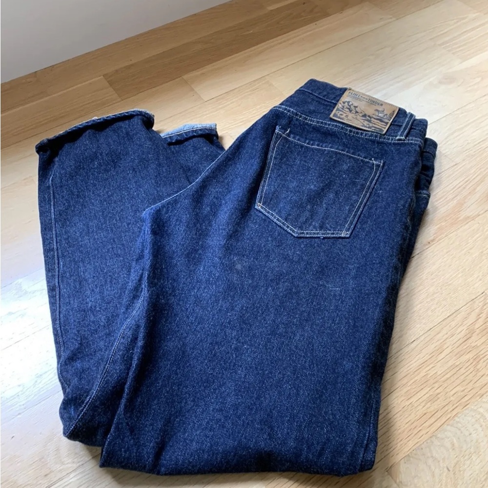 Selvedge tapered jeans - Flint and Tinder